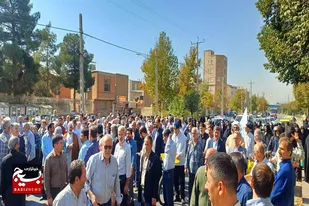 راهپیمایی بشارت نصر در شهرستان ملایر