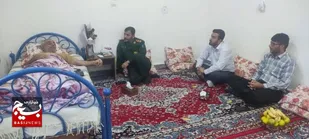 مسئول سازمان بسیج فرهنگیان استان خوزستان با معلم فداکار گتوند دیدار کرد