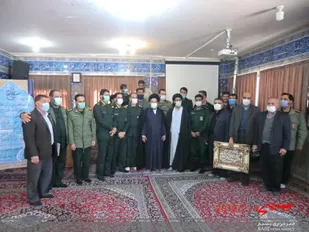 دیدار رزمندگان گردان 124 امام حسین(علیه السلام) با امام جمعه شهرستان خمینی شهر