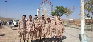 تصاویری از پیاده روی نیروهای مسلح شهرستان راز