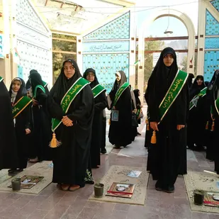 فراخوان گروهان دوم از گردان کوثر(س) در گلزار شهدای شهر تفت