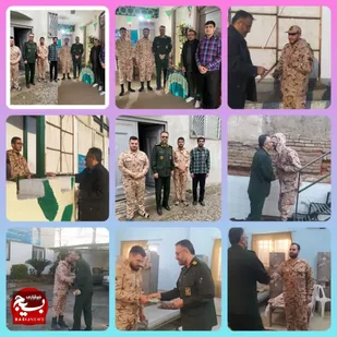 دیدار نوروزی فرمانده سپاه قائم شهر با کارکنان وظیفه سپاه شهرستان
