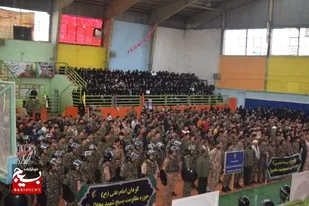 اتحاد مسلمانان دشمن را به وحشت انداخته/همایش بزرگ اقتدار بسیجیان در فریمان به روایت تصویر