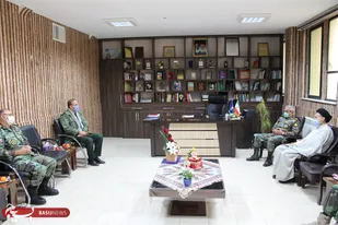 دیدار ارشد نظامی آجا و فرمانده قرارگاه عملیاتی لشکر ۵۸ با فرمانده سپاه شاهرود+ تصاویر