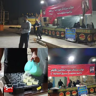 خدمت&zwnj;رسانی موکب شهید دقایقی، ناحیه مقاومت بسیج امیدیه به زائران اربعین حسینی