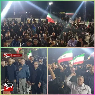 حضور میدانی بااقتدارمردم باغیرت هندیجان دراجتماع موج ۱۴۱
