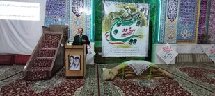 مراسم بزرگداشت هفته بسیج و تجلیل از بسیجیان در روستای گرمن شاهرود+ تصاویر