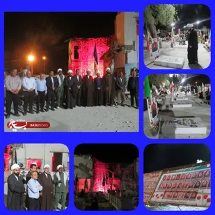 بازدید مسئولان شهرستان پارسیان از مدرسه شجره طیبه میناب و گلزار شهدای این شهرستان