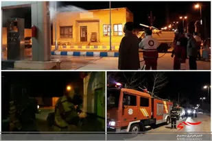 گندزدایی و ضدعفونی معابر شهری اردل
