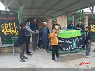 برپایی ایستگاه صلواتی در بخش منج