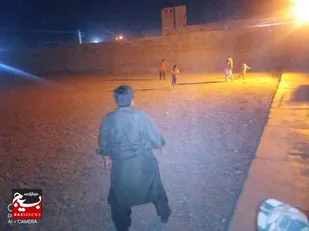 برگزاری مسابقات فوتبال زمین خاکی نوجوانان در میرجاوه