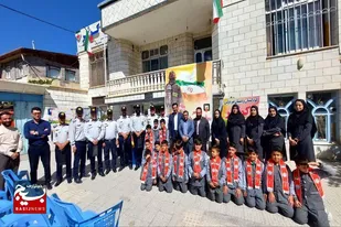 گرامیداشت روز آتش&zwnj;نشانی در مدرسه&nbsp; کوثر شهرستان بهار