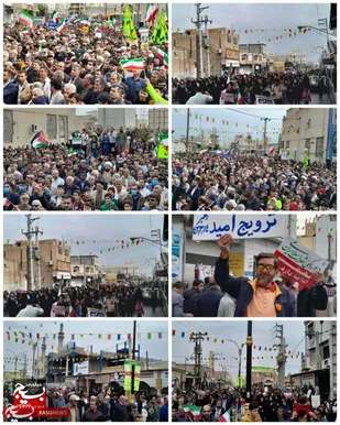 مردم بهبهان ۴۵ سالگی انقلاب اسلامی را جشن گرفتند