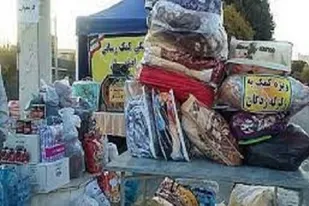 کمک اهالی روستای اندریان به زلزله زدگان خوی