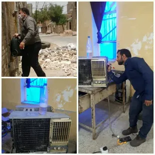 تعمیر لوازم خانگی و گازگیری کولر منازل نیازمندان