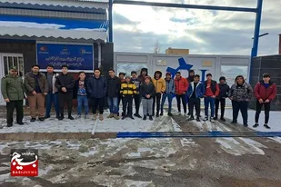 بازدید علمی گروه صالحین پایگاه ولیعصر سپاه کلیبر از شرکت صنعتی هوراند پلاستیک