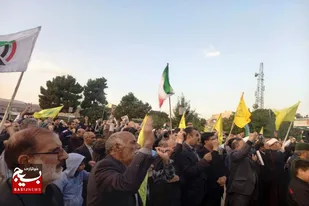اجتماع بزرگ مردم ولایتمدار و انقلابی نهاوند در پی محکومیت ترور سید حسن نصرالله
