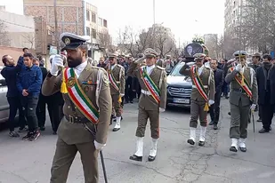 تشییع پیکر استاد کریمی مراغه&zwnj;ای شاعر نامی آذربایجان در مراغه