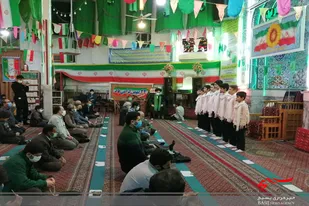 برگزاری مراسم دهه فجر در مسجد النبی (ص) همدان
