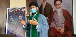 مراسم تکریم و معارفه فرمانده حوزه امام خامنه ای طلاب جنوب کرمان