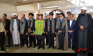 خدام رضوی وارد فرودگاه همدان شدند