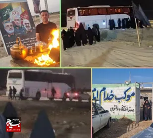 خدمات به زائران اربعین درموکب خدام امام حسین (ع) هندیجان