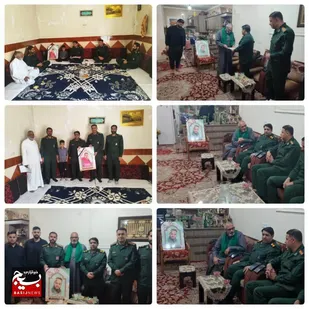 دیدار با خانواده شهدای جهادگر در شهرستان کارون