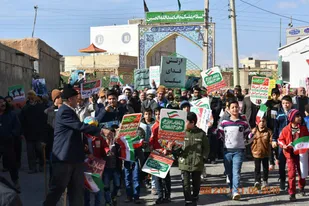 راهپیمایی حماسی مردم کلاته خیج در ۲۲ بهمن