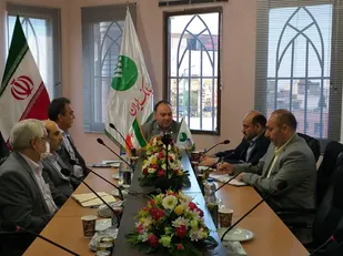 نشست صمیمی رییس سازمان بسیج کارمندان استان سمنان با مدیریت امور شعب پست بانک این استان