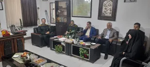 دیدار فرمانده سپاه شهرستان سوادکوه شمالی با فرمانده انتظامی شهرستان به مناسبت هفته نیروی انتظامی