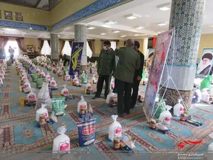 رزمایش کمک مومنانه سپاه ورزقان به مناسبت هفته بسیج