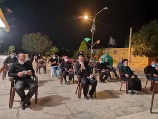 مراسم عزاداری ماه محرم با رعایت پروتکل های بهداشتی در فراغه برگزار شد