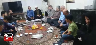 دیدار با خانواده بسیجی شهید سعیدی در لنگرود
