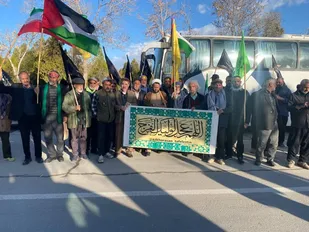 استقبال از کاروان پیاده &laquo;از خراسان تا فلسطین&raquo; در اراک
