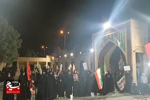 طنین میثاق صالح&zwnj;آبادی&zwnj;ها با رهبر انقلاب در شب اول محرم+تصاویر