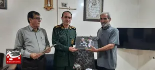 دیدار فرمانده سپاه امام رضا (ع) شهرستان دشتی با رزمندگان عملیات بیت المقدس