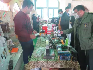 برگزاری نمایشگاه اقتصاد مقاومتی در روستای مور علی آباد شهرستان تفت