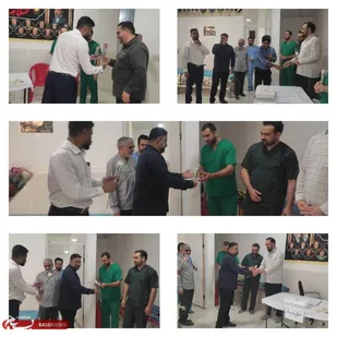 تجلیل سرهنگ دوم پاسدار مجید حبشی از پزشکان شهرستان سیریک