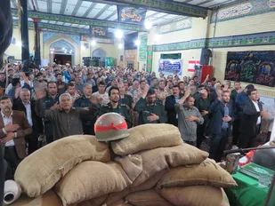 مراسم یادبود سردار شهید حسین همدانی در ملایر