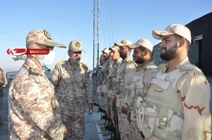بازدید سردار ارجمند از رزمندگان تیپ ۸۲ سپاه صاحب الامر (عج) استان قزوین در مناطق عملیاتی شمالغرب