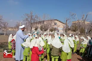 آیین کاشت نهال با حضور دانش آموزان وردنجان