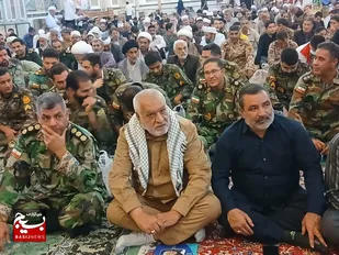 تربت&zwnj;جام، غرق در شکوه تجلیل از حماسه&zwnj;آفرینان و تجدید میثاق با نصرالله+فیلم وتصاویر
