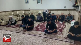 دیدار با خانواده شهید و برگزاری یادواره خانگی  در منزل شهید رکوفیان بهبهان