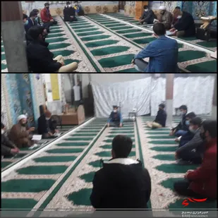 نشست صمیمی مسئول تعلیم وتربیت سپاه مانه وسملقان با بسیجیان مسجد پنج تن ال عبا