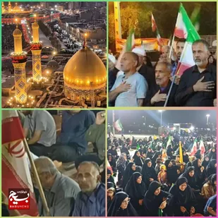طنین یا لثارات الحسین (ع) در اجتماع مردم هندیجان موج ۱۵۱