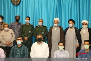 سرکشی و دیدار حجت الاسلام تسخیری از پایگاه مقاومت و خانواده شهدا