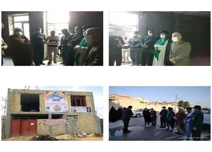 تلاش شبانه روزی بسیجیان گروه جهادی پایگاه مقاومت ناحیه مهران برای ساخت پروژه ساختمانی صدر المتالهین