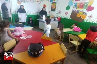 کلاس آشنایی با شغل پرستاری برای کودکان پیش دبستانی مهد ثقلین برگزار شد