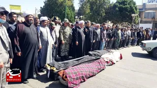 تشییع پیکر ۴جانباخته حادثه معدن ذغال سنگ طبس در قوچان+تصاویر