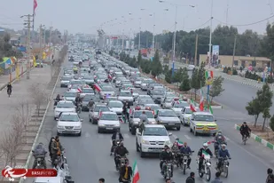 رژه موتوری و خودرویی به مناسبت سالروز پیروزی انقلاب اسلامی ایران در گرمسار